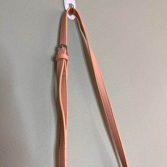 Pixie Mood Across Body Pink Peach with Silver Chain Vegan - Picture 8 of 10